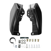 HR3 Vivid Black Mid Frame Air Heat Deflectors For Harley Touring and Trike Models 09-24